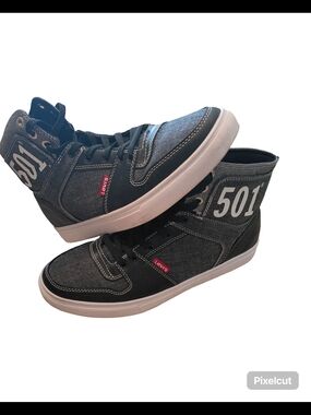 Levi's Mens 501 Mason Hi Chm Denim Hightop Sneaker Shoe